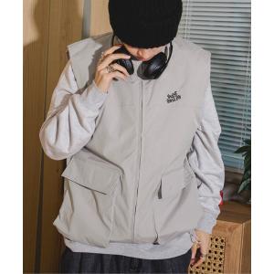 ベスト スタンドネックビックポケットベスト