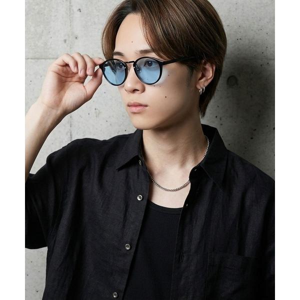 サングラス カラーレンズボストンサングラス/UVカット/ユニセックス メンズ レディース