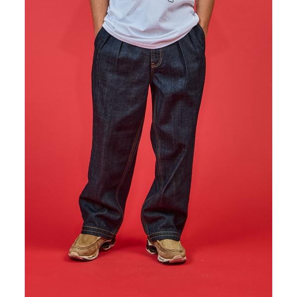 ワイドパンツ ジーンズ DENIM SLACKS RIGID / デニム スラックス リジット メン...