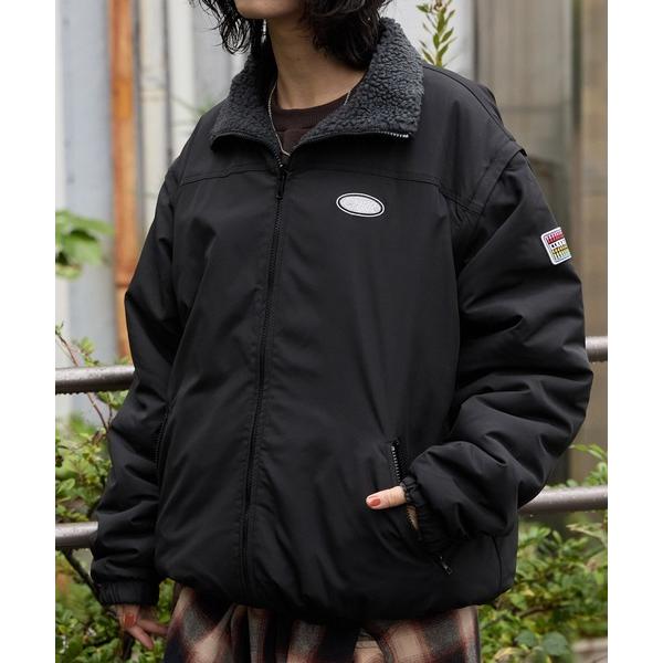 ブルゾン アウター 「CODDERR」4WAY リバーシブル 袖脱着 スタンドネックボアブルゾン/ベ...