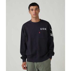 トレーナー スウェット NAVAL CREWNECK SWEAT / ネイバル クルーネック スウェット / AVIREX / アヴィレックス メンズ