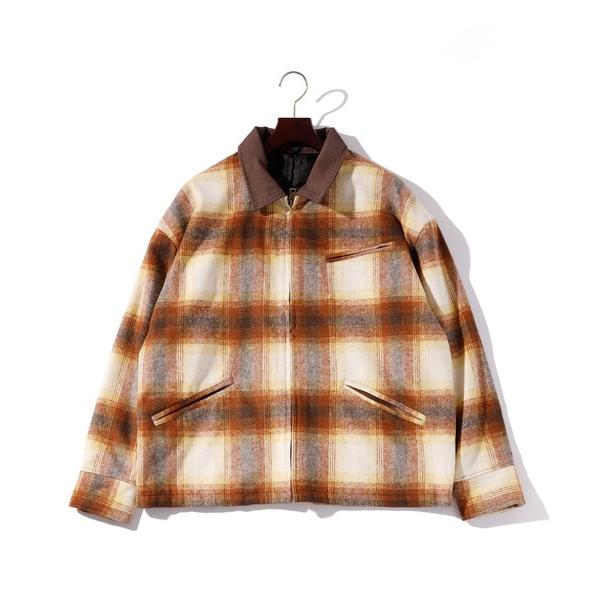 ブルゾン アウター ビッグシルエット オンブレチャック コーデュロイ ブルゾン レディース レディー...