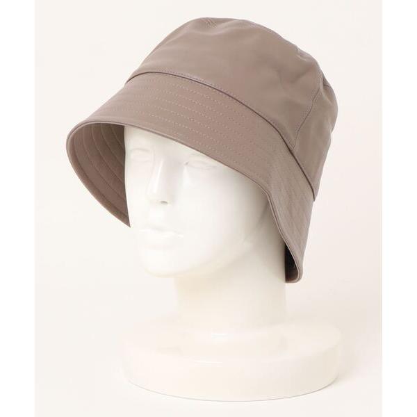 帽子 ハット フェイクレザーバケットハット レディース メンズ