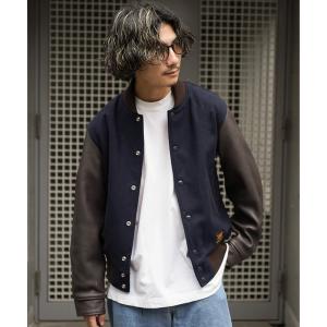 ジャケット スタジャン メンズ Schott/ショット/×SKOOKUM/×スクーカム/STUDIUM JACKET ＄110/110ドル スタジアム｜zozo