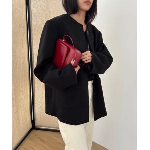 Didot.showroom ノーカラージャケット FREE グレイッシュベージュ