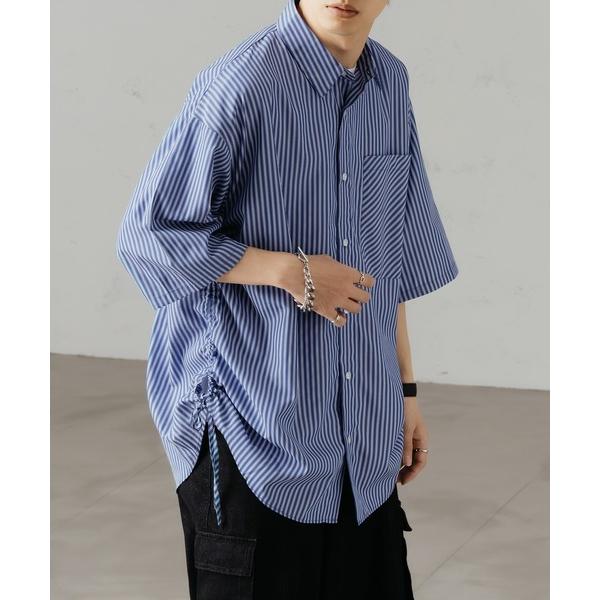 「epnok」 7分袖シャツ LARGE ブルー メンズ