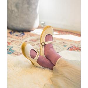バレエシューズ パンプス 「SLACK FOOTWEAR×ゆべし×リンネル コラボ」TOLTE/トルテ カンフーシューズ「23.0cm〜25.5cm展