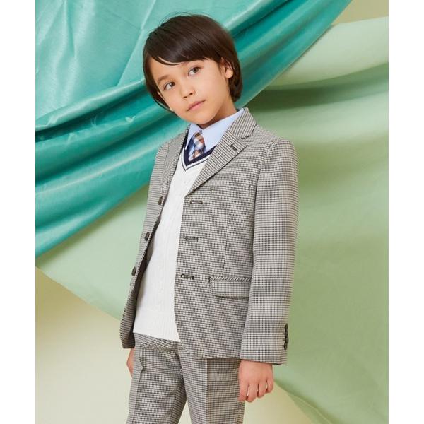 フォーマル 発表会 卒園式 入学式 「セットアップ可能」チェック柄ジャケット キッズ 子供服 男の子