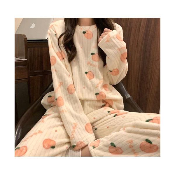 パジャマ ルームウェア フリースホームウエアー レディース メンズ