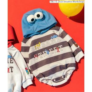 ベビー服 WEB限定 セサミストリート フード付きボディースーツ