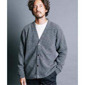 カーディガン メンズ WOOL PILE V/N CARDIGAN:ウールパイル Vネック カーディガン 23AW