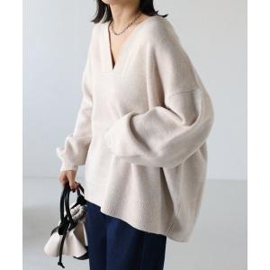 ニット セーター ディープVネックニット / オーバーサイズニット レディース