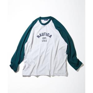 tシャツ Tシャツ メンズ NAUTICA/ノーティカ Felt Patch Arch Logo Raglan Tee/フェルトパッチ アーチロゴ ラ