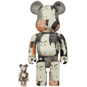 メンズ フィギュア BE@RBRICK Boston Museum 東洲斎写楽 「市川男女蔵の奴一平」 100％ ＆ 400％｜zozo