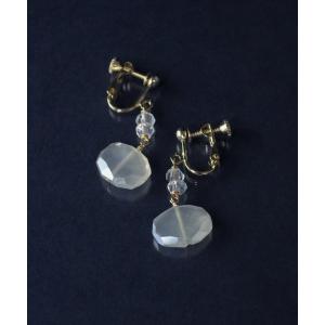 anq.（アンク） イヤリング 「anq.」One Stoneイヤリング (アクア