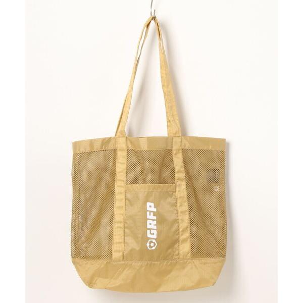 エコバッグ ヘキサゴンGRFPナイロン リップストップ メッシュ トートバッグ
