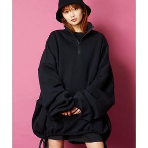 トレーナー スウェット オーバーサイズモンスターハーフジップスウェット ユニセックス メンズ レディース