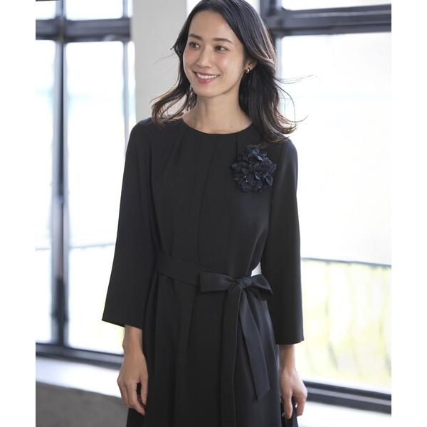 ワンピース 「WEB限定カラーあり・洗える」セラテリーダブルクロス ワンピース