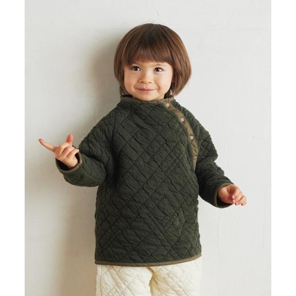 「Hoppetta」キルトモックネックトップス 80cm・90cm・100cm・110cm キッズ ...