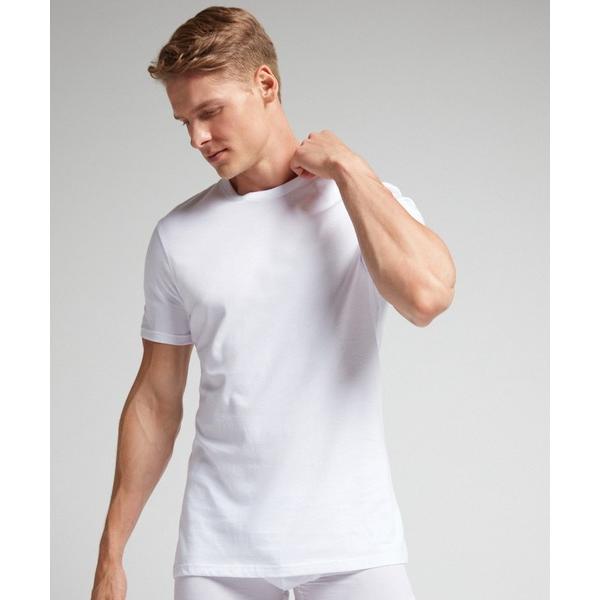 インナーシャツ 肌着 ショートスリーブ ラウンドネック スーピマ(R) コットンTシャツ メンズ