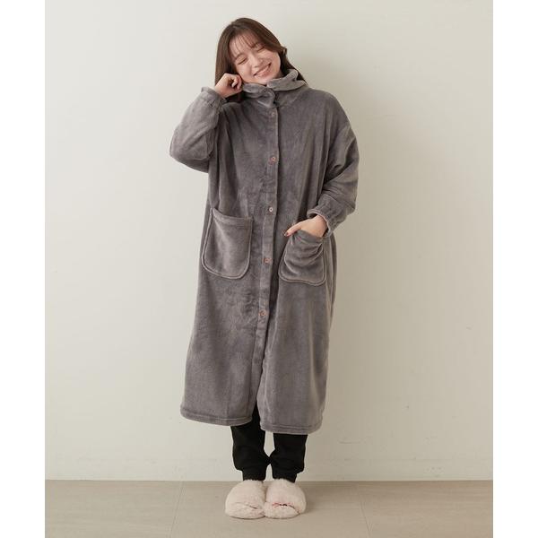 パジャマ ルームウェア 「LAFUKU/ラフク」なめらかタッチもこふわラムフリース着る毛布「2way...