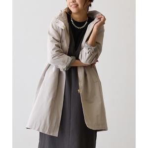 ブルゾン ジャンバー グログランロングジャケット レディース