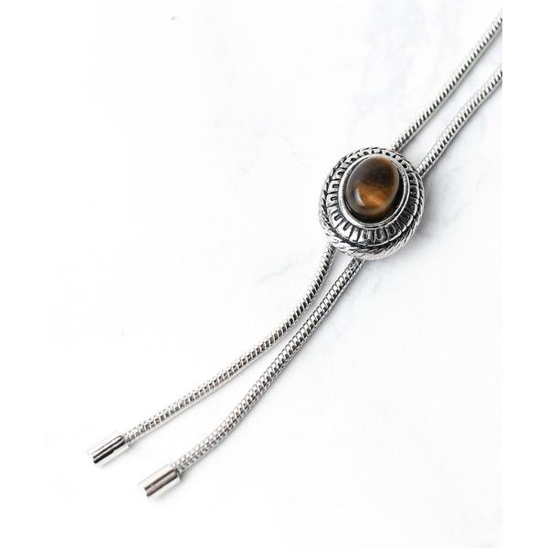 ネックレス 「メタル」ループタイ レディース メンズ