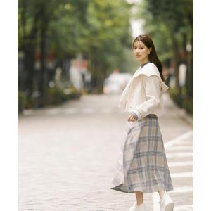スカート コルセット風チェックフレアスカート / 1213220016 レディース