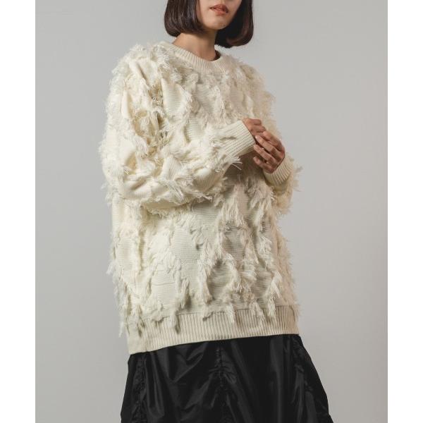 セーター ニット Relaxed Tassel Design Sweater/リラックスタッセルデザ...