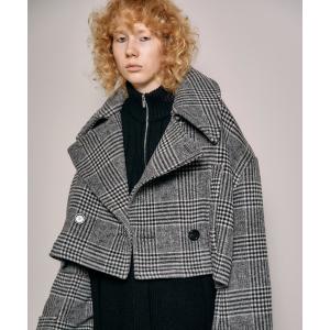 レディース コート ピーコート Cropped Peacoat/クロップドピーコート「MAISON SPECIAL/メゾンスペシャル」｜zozo