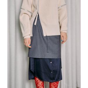 スカート レディース Shirt Layered Mini Skirt /シャツレイヤードミニスカート「MAISON SPECIAL/メゾンスペシャル｜ZOZOTOWN Yahoo!店