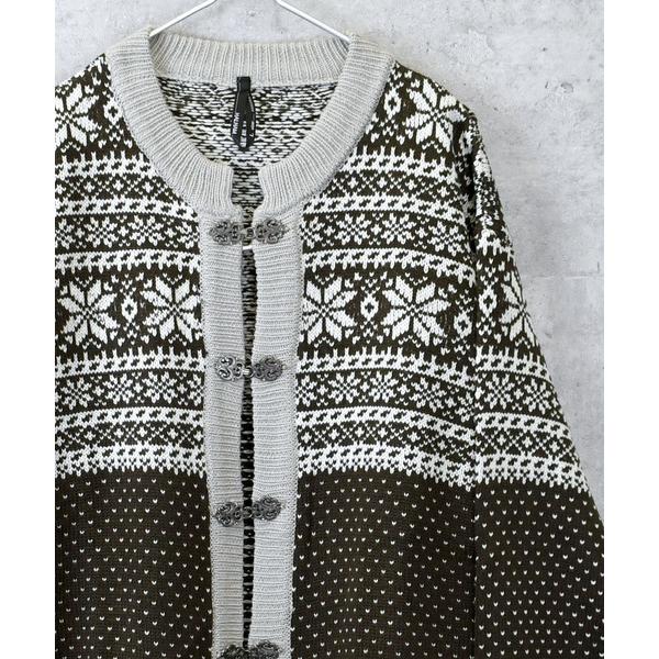 カーディガン ジャガードチロリアンカーディガン メンズ レディース