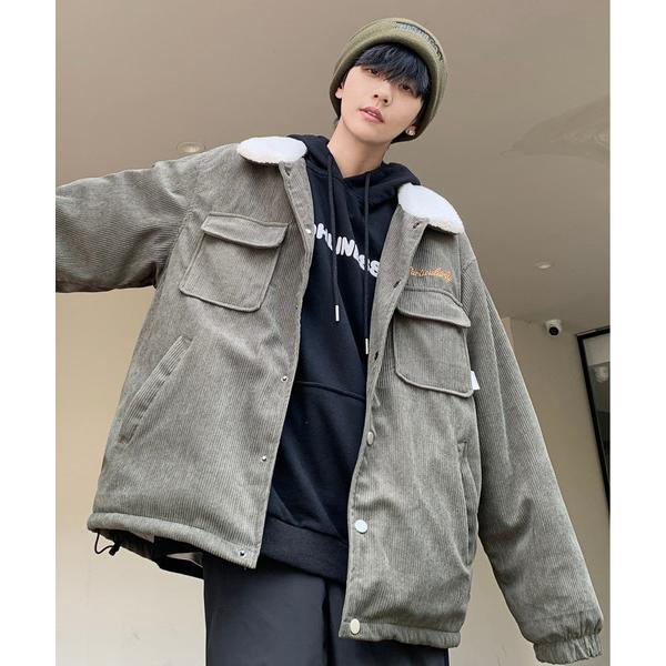 ブルゾン アウター 「neos -addictive design-」ルーズシルエット コーデュロイ...