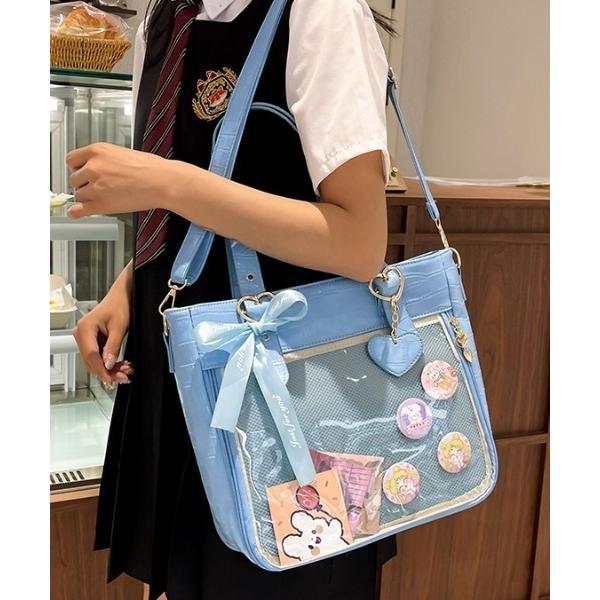 トートバッグ 「推し活」クロコPU ヲタ活 痛バッグ レディース