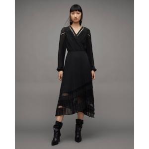 ワンピース レディース SABRINA PLEATED ASYMMETRIC MIDI DRESS | SABRINA プリーツ アシンメトリック ミの商品画像