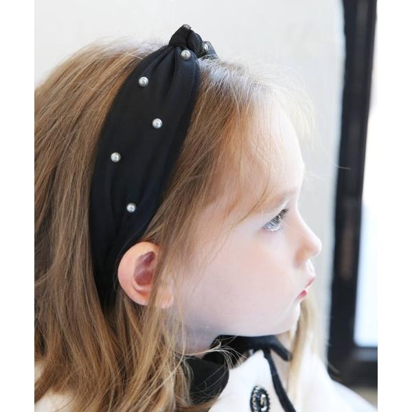 カチューシャ ほのか チュール＆パールカチューシャ