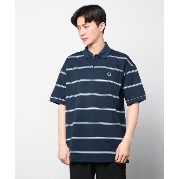 メンズ 「FRED PERRY」 半袖ポロシャツ LARGE ネイビー