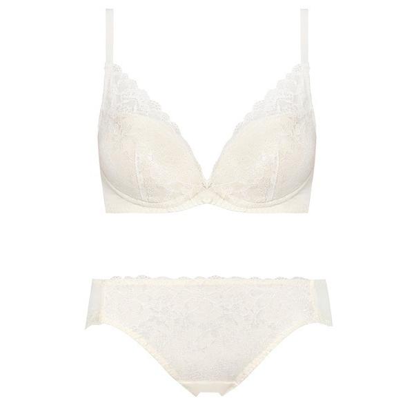 ブラジャー ショーツセット 夢みるブラ ノンワイヤー ドリームデイリリー「E，Fカップ」 AMST1...