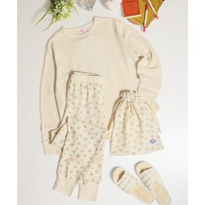 パジャマ ルームウェア 「JEMORGAN / ジェーイーモーガン」ワッフル花柄ルームウェア３点セット レディース