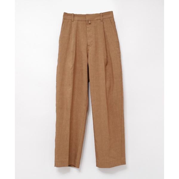 スラックス パンツ R4158 リネンウールスラックス レディース