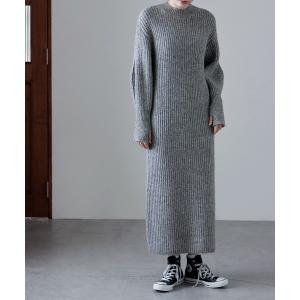 ワンピース エアーヤーンニットワンピース