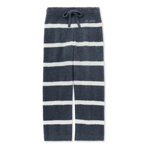 ルームウェア パジャマ パウダーマルチボーダーロングパンツ