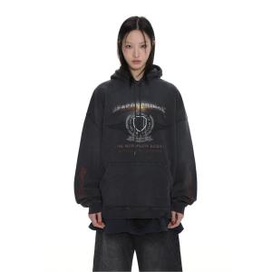 MASONPRINCE パーカー オーバーサイズ ペイント加工 ZIPパーカー