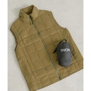 ダウンベスト ダウン メンズ TAION　HI NECK W-ZIP DOWN VEST｜ZOZOTOWN Yahoo!店