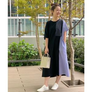 「ZUCCa」 半袖ワンピース M size ネイビー WOMEN