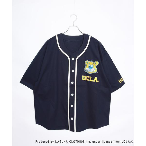 「UCLA」 半袖シャツ L ネイビー メンズ
