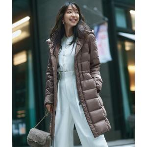 ダウンコート ダウンジャケット 「新色追加/洗える/撥水加工」シレータフタ ロング ダウンコート レディース