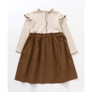 ワンピース WEB限定 メローフリルドッキングワンピース キッズ 子供服 女の子
