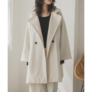 lawgy（ラウジー） コート アウター side different material coat