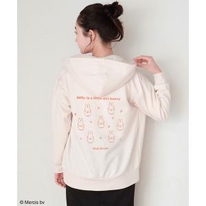 パーカー 「miffiy/ミッフィー」ミッフィーZIPパーカープルオーバー終了 レディース